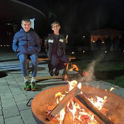 Lagerfeuer mit Steckerlbrot